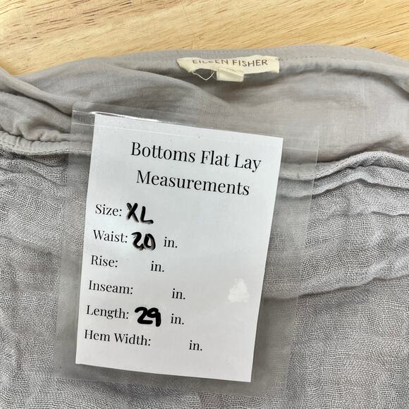 Eileen Fisher Linen Gauzy Gray Midi Skirt Women's XL Lagen Look Lightweight - Picture 3 of 6